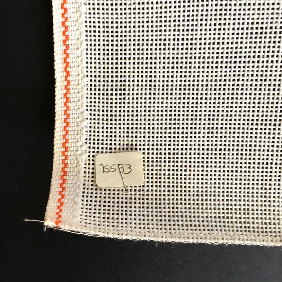 Vintage Pru Hand-painted Needlepoint Canvas 18” X 13” Santa Chimney Stocking NEW - Picture 4 of 8